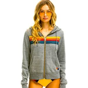 Aviator Nation 5 Stripe Heather Grey 
Size Medium